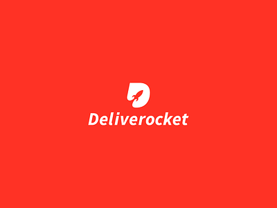 Deliverocket branding courier delivery design identity logistics logo logomachine logos logotype red transport transportation