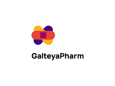 Galteya Pharm bandage brand branding design doctor font identity logo logo design logomachine medical dressings medicine pharmacy rebranding sign