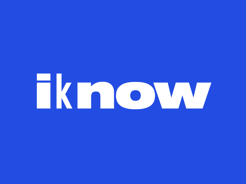 Iknow brand branding education english identity language language school learning learning app logo logomachine logotype online school teacher video chat web platform