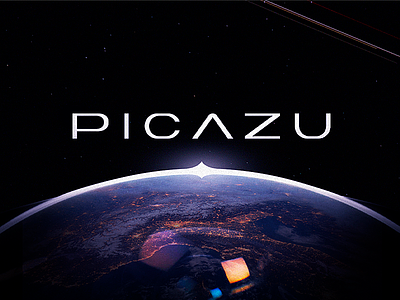 Picazu brand branding collage identity logo logomachine logotype online service photo printing printing products star
