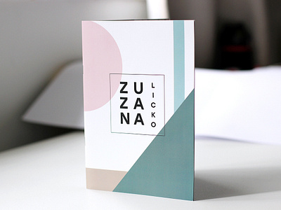 ZUZANA LICKO booklet brochure catalog cover design typography