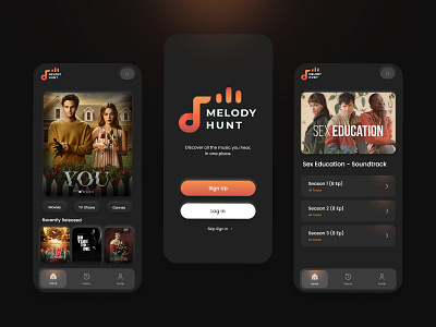 Melody Hunt - App UI Concept