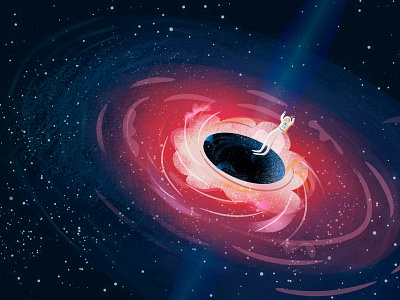 Black hole astronaut black hole space
