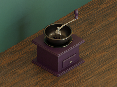 Coffee Grinder 3d blender blender3d coffee colors design grinder textures