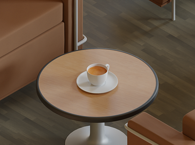 Expresso 3d blender blender3d coffee design