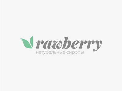 Rawberry natural syrop green logo logotype natural natural logo syrop