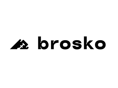 Brosko Digital Agency Concept agency black branding design illustration inktrap logo logotype simple studio trap web