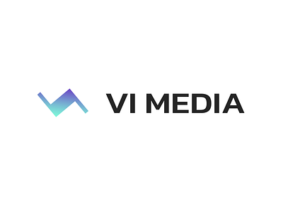 VI MEDIA | SMM AGENCY agency black blue branding design logo logotype simple vector web