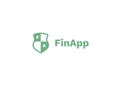 FinApp agency app branding design logo logotype mobile simple ux деньги логотип приложение финансы