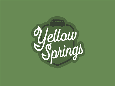 Yellow Spring, OH adventure backpacking camping climbing hiking illustration ohio yellow springs