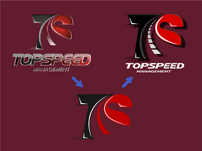 TopSpeedManagement Logo Redesign branding design illustration indycar logo motorsports racing rll sports