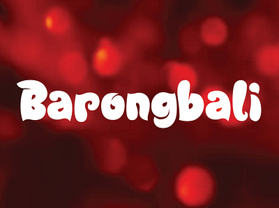 Barongbali bali barong black font bold font display display font font funny font illustration