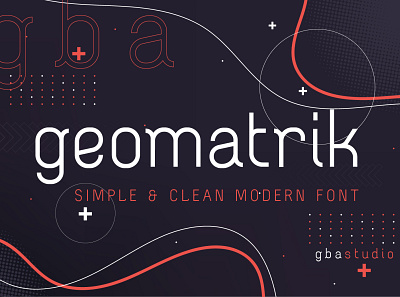 Geomatrik body font book clean font contamporary font design font futuristic modern modern font sans sans serif simple ui ux