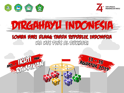 74th Republic of Indonesia Birthday Poster