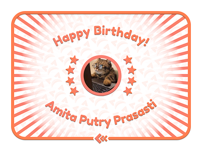 Happy Birthday Amita design illustration vector