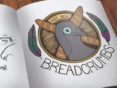 Breadcrumbs Bakery logo branding design graphic logo