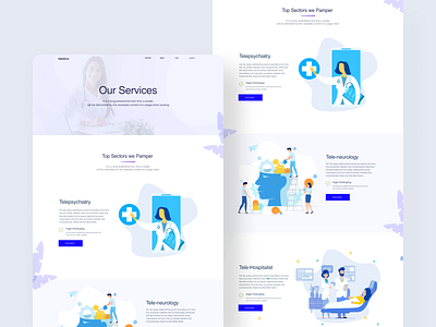 Service Page Design For Digital Health