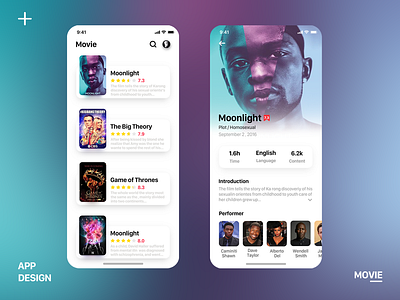 MOVIE APP DESIGN ui