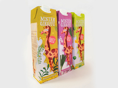 Mister Giraffe Milk brussel sprouts cheese color drink giraffe leek milk mustard package packaging seaweed sjalot