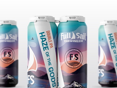 Full Sail - Haze of the Gods beer beerpackaging beers beverages design fullsail graphic design illustration illustrations packaging