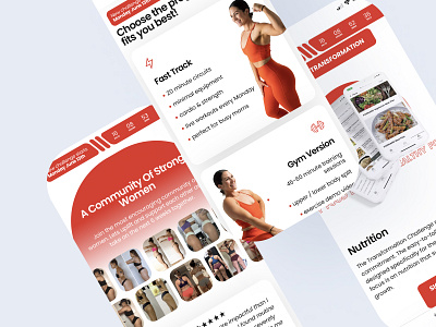 Fitness Influencer Challenge Page design fitness ui ux website design