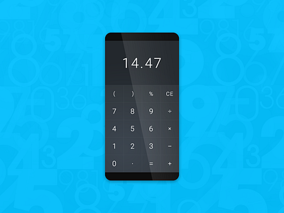 Minimal Calculator calculator daily ui dark minimalistic simple ui design