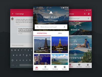 Private Holidays Travel Android App