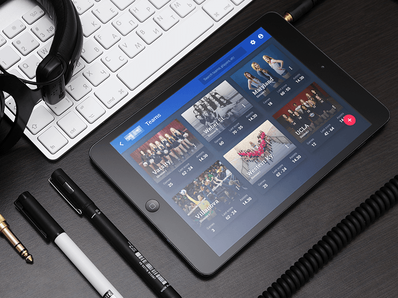 Volleyball Teams Android App by Desix Creative on Dribbble