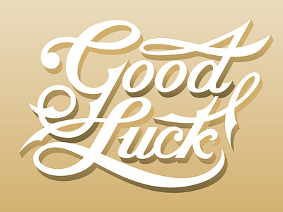 Good Luck Lettering