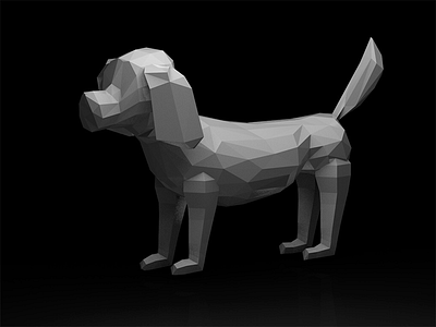 Dog cinema4d danielamata dog low poly