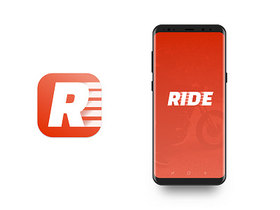 Ride app android danielamata icon identity login logo logotype mobile motorcycle ride splash