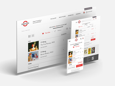 Checkout process breakpoints checkout process danielamata design ecommerce gallery posters responsive uiux web