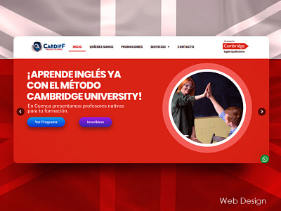 Cardiff English School Web Design