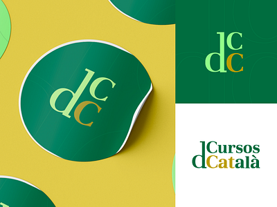 Corporate identity design for language institute CursosDeCatalà