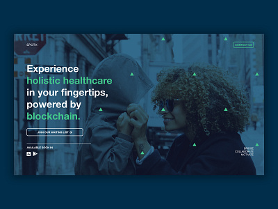 SPOTx adobe xd blockchain healthcare photoshop startup ui ux uxdesign web design webdesign webdesigns website website design