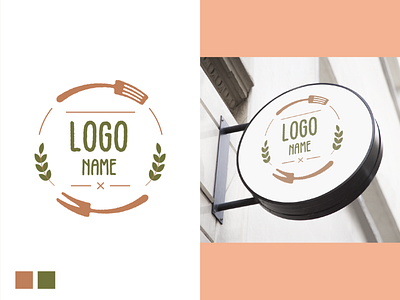 Kitchen Logo branding design kitchen logo simple logo