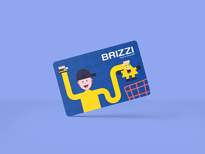 Brizzi Card 1 Concept branding card card design cards design illustration merch design merchandise merchandise design merchant money pay payment payments vector illustration