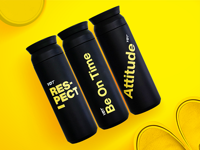 Tumbler Display Concept bootle branding cool design drink luxary merchandise design simple tumbler yellow
