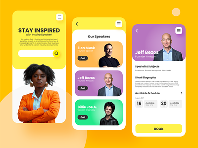 Mobile UI Design Concept for Inspira Speakers