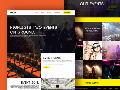 Event Website branding event events ui ux web web design website