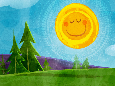 Sunny Days character childrens book illustration kid lit kidlitart picture book sun sunshine