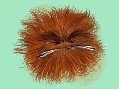 Hairball character childrens books creature hairball illustration kid lit art monster shaggy