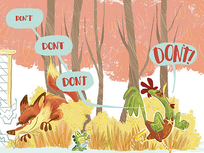 Children's Book Illustration animals cintiq crocodile fox illustration kidlit publishing rooster