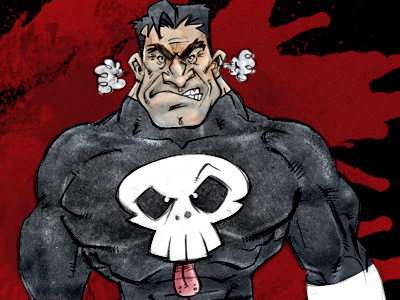 Punisher Rebound heroes illustration marvel rebound vigilante villain