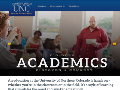 Admissions Academic Section - UNC university