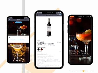 Drink Finder app design city app design mobile app mobile ui ui ux
