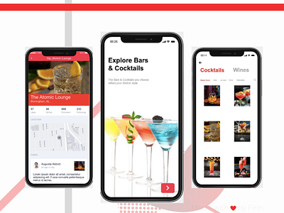Bar Finder app design drinking app mobile app mobile ui ui ux