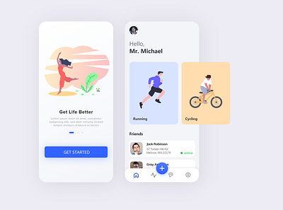 Activity App adobexd flat illustration mobile app mobile ui mobile uiux simple ui uidesign uiux