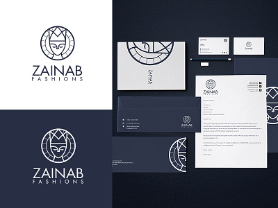 Zainab branding design logo stationary zainab