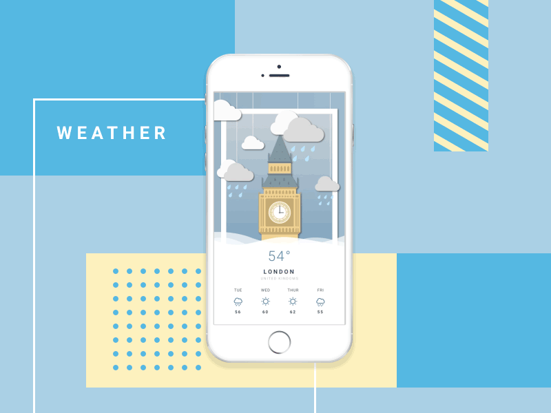 Daily UI Challenge #037 Weather App
